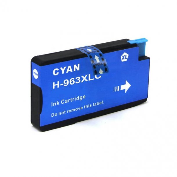 HP 963 XL 3JA27AE - Cyan 25,5 ml  - Kompatibel blkpatron