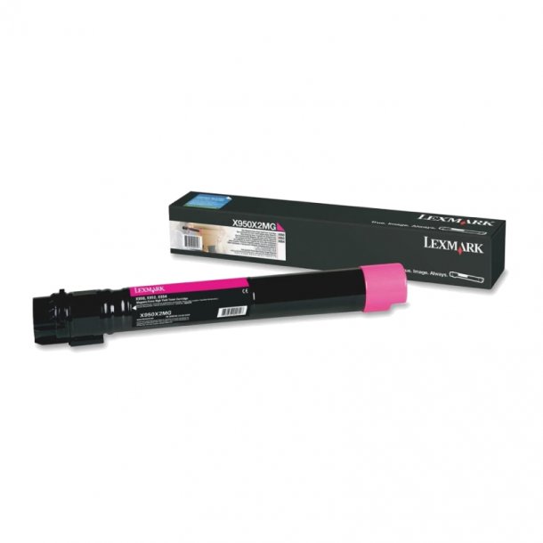 Lexmark X950 M Toner - X950X2MG Original - Magenta 22000 sider