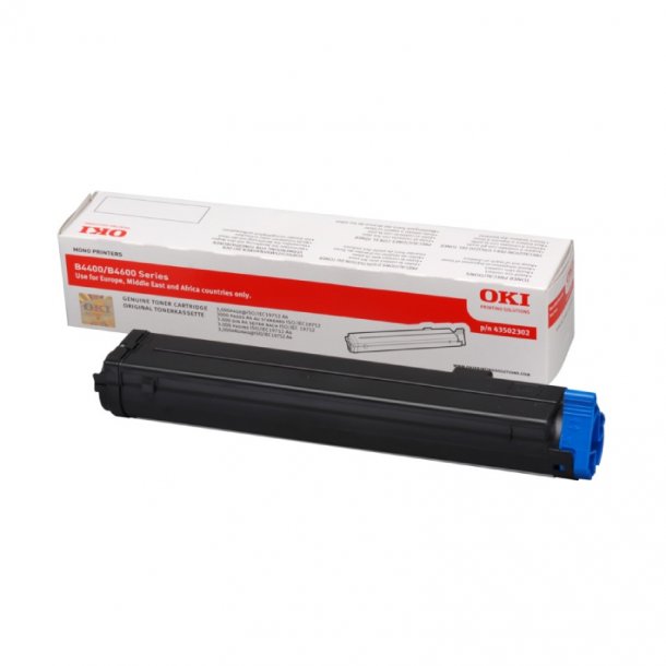 OKI B 4400/4600 BK Toner - 43502302 Original - Black 3000 pages