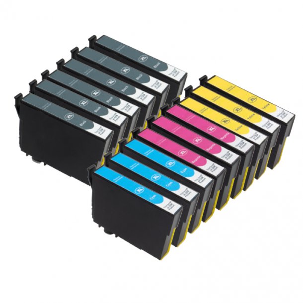 Kompatibel Epson 407 XL combo pack 15 stk bl&auml;ckpatron (508,5 ml)