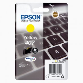 Epson bläckpatron 407 - C13T07U440 gul 20,3 ml, original