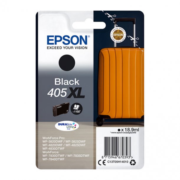 Epson T405 XL BK Ink Cartridge - C13T05H14010 Original - Black 18,9 ml