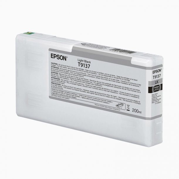 Epson T9137 LBK Original bl&auml;ckpatron (200 ml)