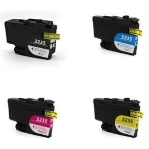Pixojet bläckpatroner Brother LC 3235 XL, 4 st. rabattpaket 280 ml
