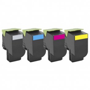 Pixojet toner Lexmark 702HK - 70C2HK0, 4 stk. rabatpakke 13000 sider