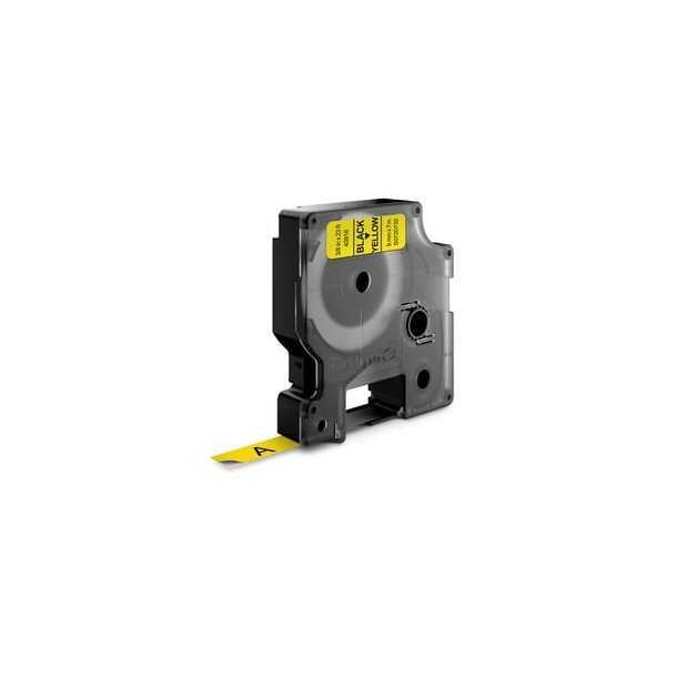 Dymo Tejp D1 9mmx7m svart/gul