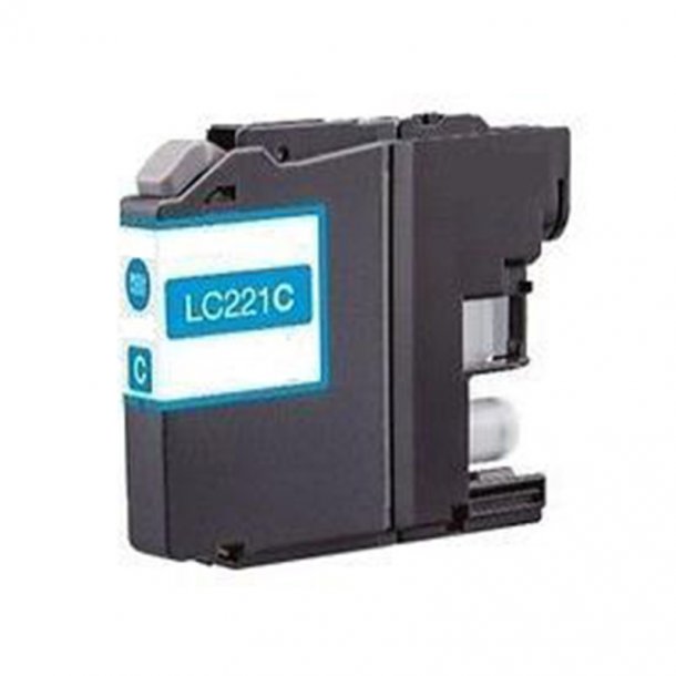 Brother LC221 C, Cyan Ink Cartridge, Compatible 10 ml
