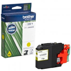 Brother ink cartridge LC22EY yellow 1200 pages, original