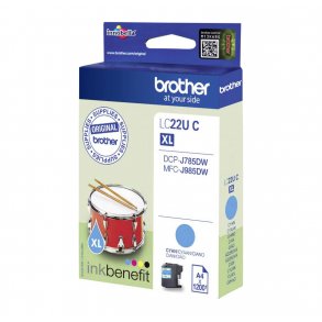 Brother ink cartridge LC22UC cyan 1200 pages, original