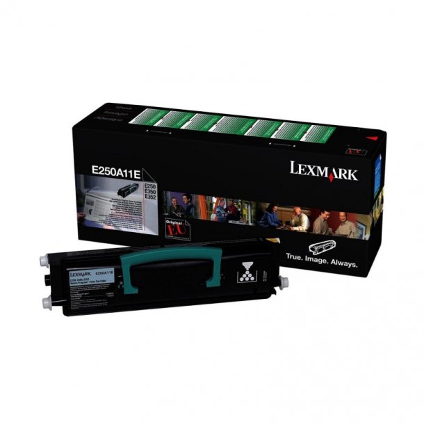 Lexmark toner E 250 / 350 - E250A11E svart 3500 sidor, original