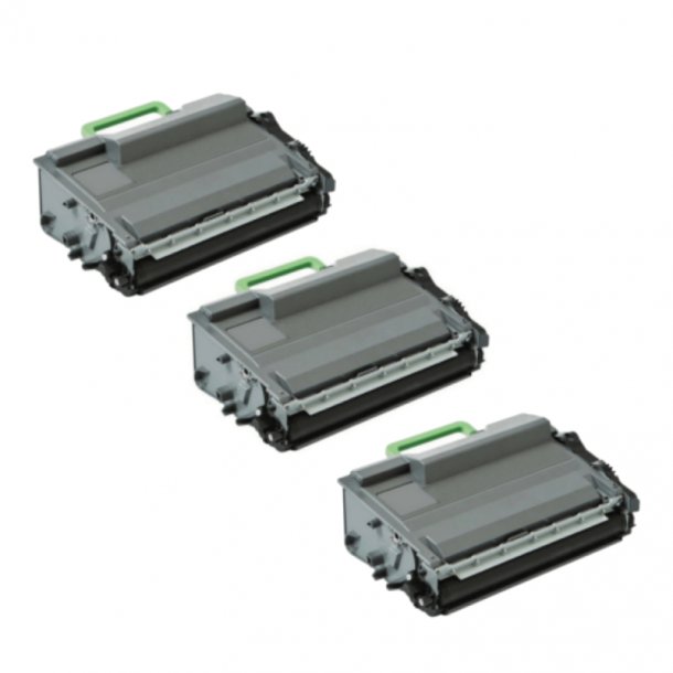 Brother TN 3520 BK Combo Pack 3 pcs Toner - B3520 Compatible - Black 60000 pages