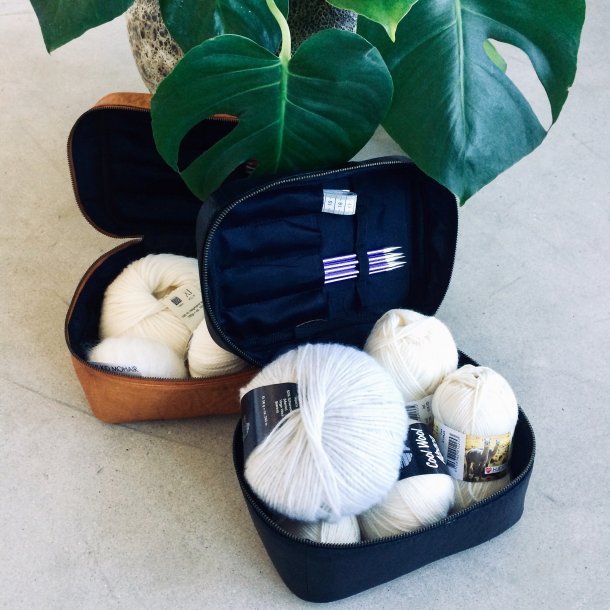 Muud Shadow Toalettv&auml;ska - L&auml;der, Svart