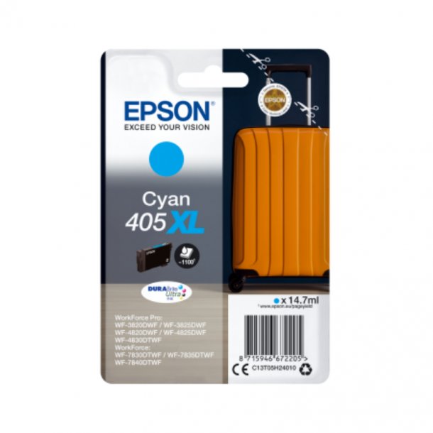 Epson T405 XL C blkpatron - C13T05H24010 Original - Cyan 14,7 ml 