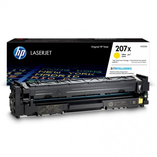 HP 207X Y Toner - W2212X Original - Gul 2450 sider