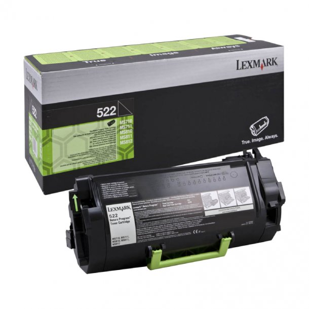 Lexmark 522 BK Toner - 52D2000 Original - Black 6000 pages