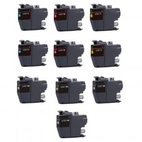 Pixojet ink cartridges Brother LC 3217, 10 pcs. discount pack 140 ml