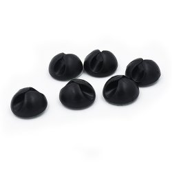 Cable Drop kabelhllare - 6 st, svart eller vit