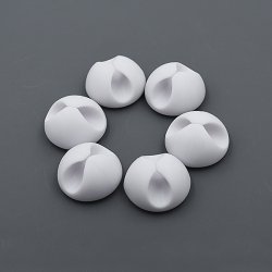 Cable Drop kabelhllare - 6 st, svart eller vit