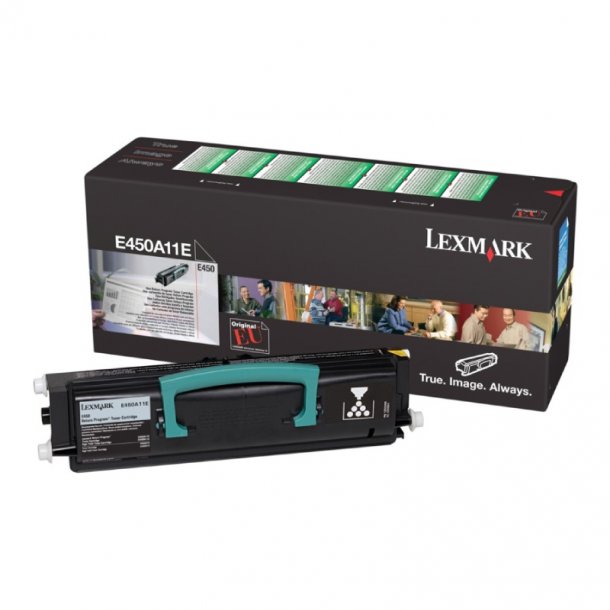 Lexmark E 450dn BK return Original Toner (6000 sidor)