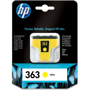 HP 363 Y (C8773EE) med chip, gul blkpatron, Original, 6 ml