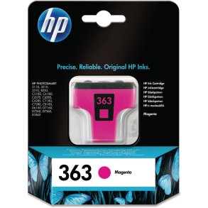 HP 363 M (C8772EE) med chip, magenta blkpatron, Original, 6 ml