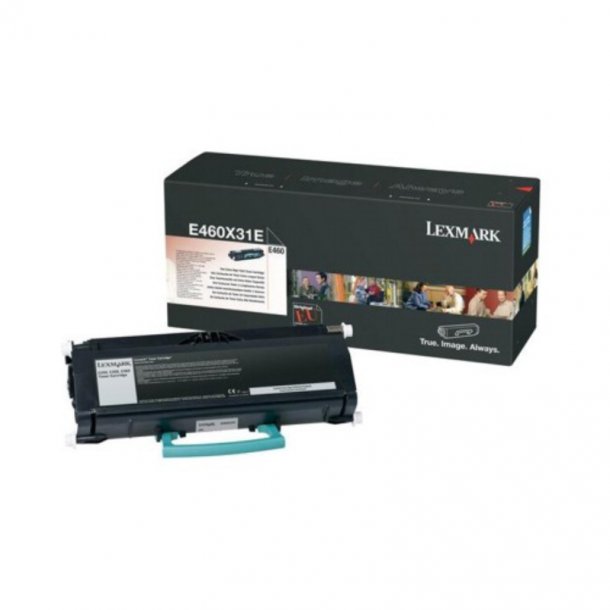 Lexmark toner E 460 - E460X31E svart 15000 sidor, original