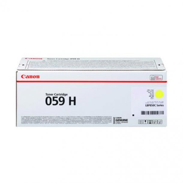 Canon 059 H Y Toner - 3624C001 Original - Gul 13500 sider