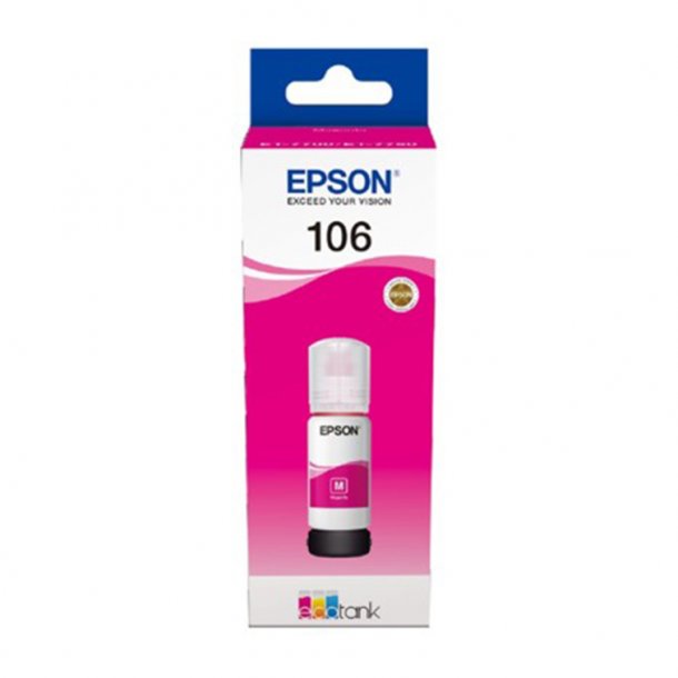 Epson 106 EcoTank M blkpatron - C13T00R340 Original - Magenta 70 ml