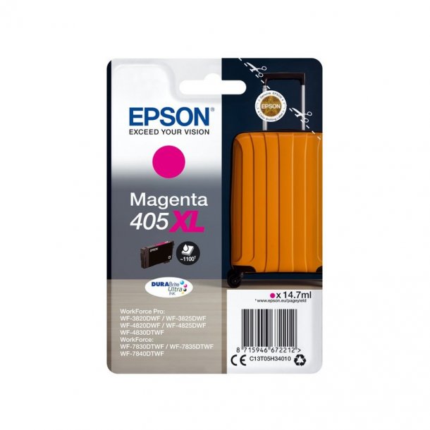 Epson T405 XL M blkpatron - C13T05H34010 Original - Magenta 14,7 ml 