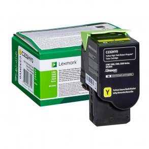 Lexmark toner MC 2425 - C232HY0 gul 2300 sider, original