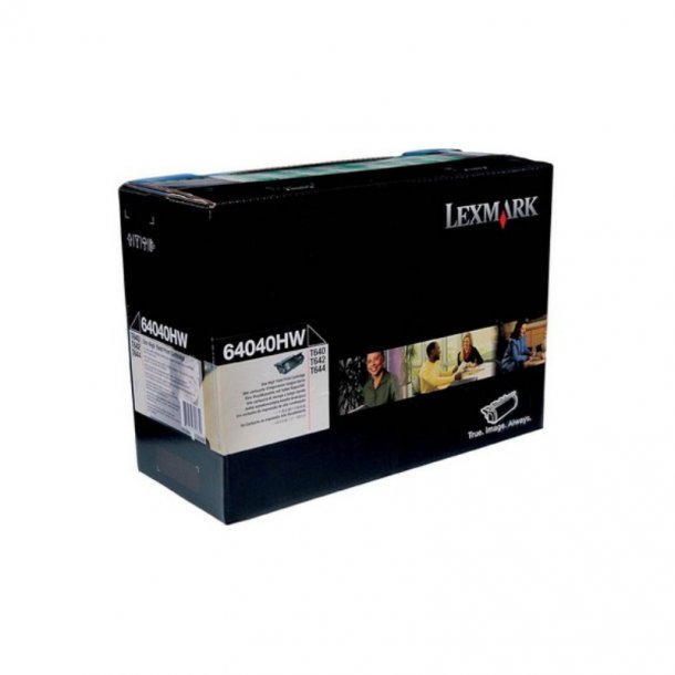 Lexmark toner T 640 / 644 - 64040HW svart 21000 sidor, original