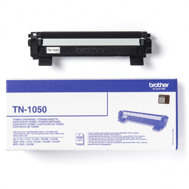 Brother TN 1050 svart lasertoner, original 1000 sidor