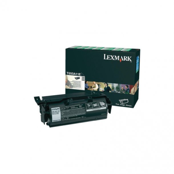 Lexmark T 650/652/654 BK prebate Original Toner (7000 sidor)