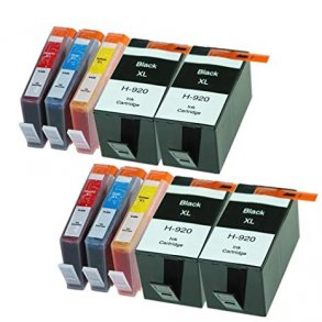 Pixojet bläckpatroner HP 920 XL - CD975AE, 10 st. rabattpaket 290 ml