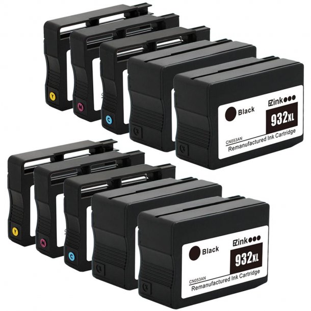 HP 932 / 933 XL Ink Cartridge Combo Pack 10 pcs - Compatible - BK/C/M/Y 210 ml