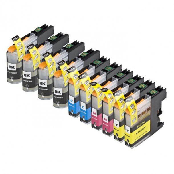 Brother LC 125/127 Ink Cartridge Combo Pack 10 pcs - Compatible - BK/C/M/Y 202 ml