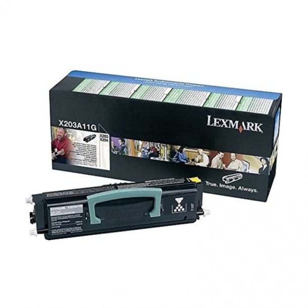 Lexmark X 203 BK Original Toner (2500 sidor)