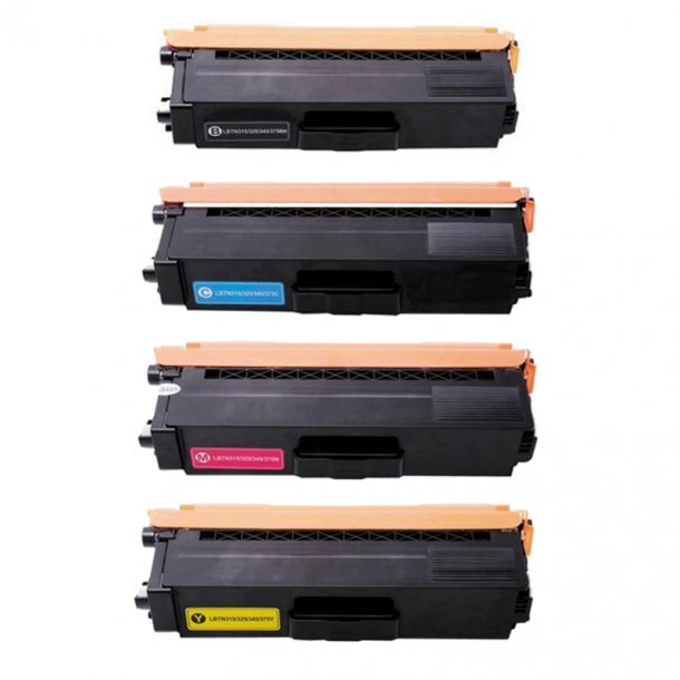 Pixojet toner Brother TN 375, 4 stk. rabattpakke 16500 sider