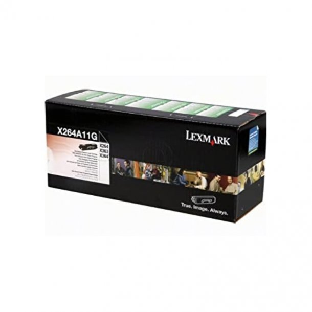 Lexmark X 264/363/364 BK prebate Original Toner (3500 sidor)