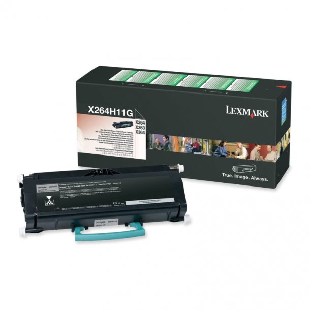 Lexmark X 264/363/364 BK prebate Original Toner (9000 sidor)