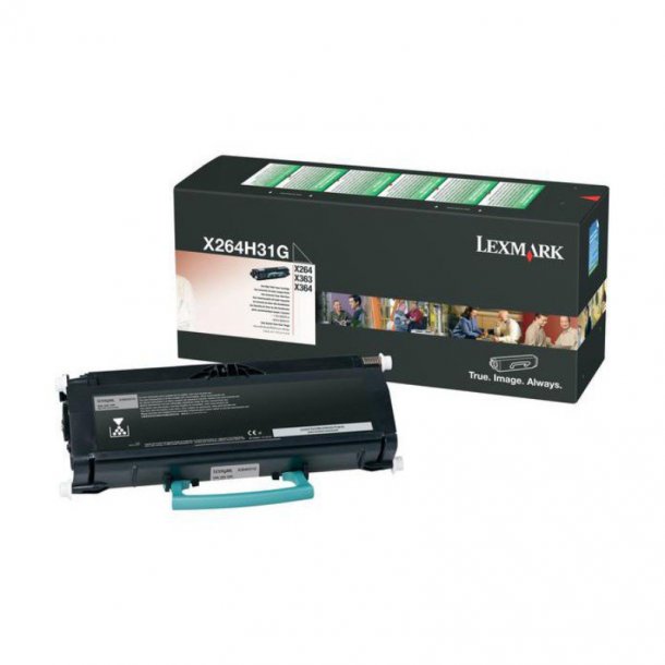 Lexmark toner X 264 / 363 / 364 - X264H31G svart 9000 sider, original