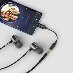 Choetech AUX003 USB-C till DC 3.5 mm hona h&ouml;rlursljudkabel