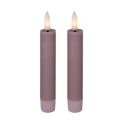 LED-kronljus, 11 cm, rosa, 2 st.