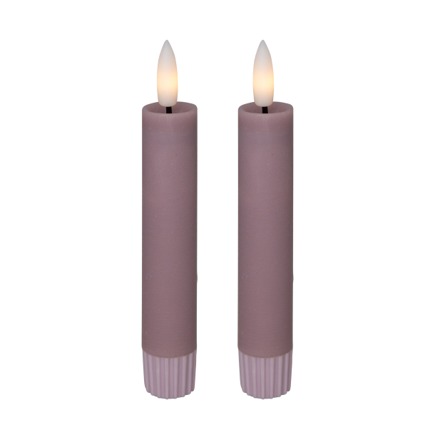 Cozzy candle light, 3D flame, 15 cm, white, 2 pcs. (used with remote control)