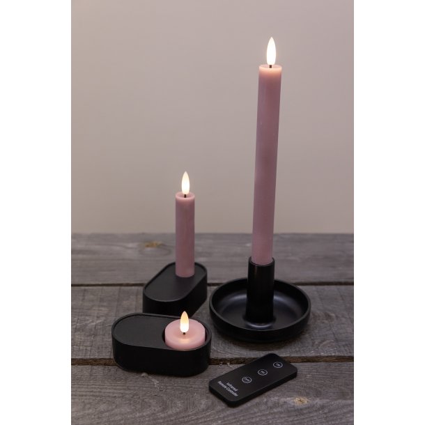 LED-kronljus, 11 cm, rosa, 2 st.