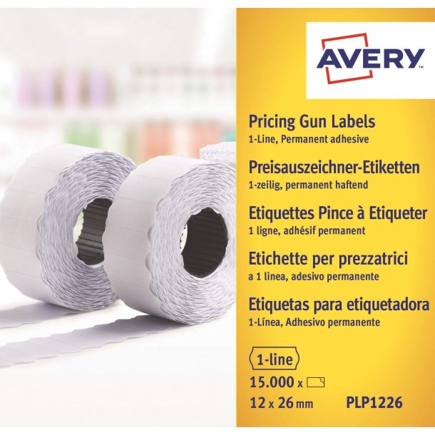 Avery Labels 26x12 G2 White 10-rulle