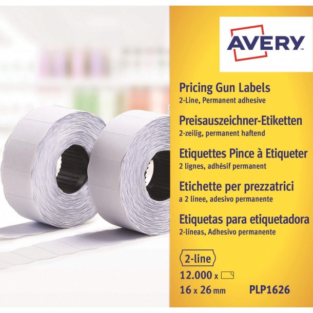 Avery Labels 26x16 G2 White 10-rulle