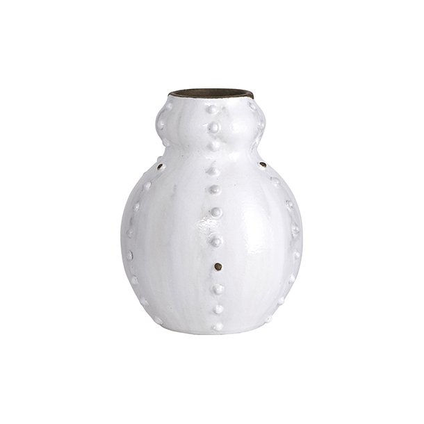 House Doctor Vase, Knots, hvid, dia. 15 cm, h. 20 cm