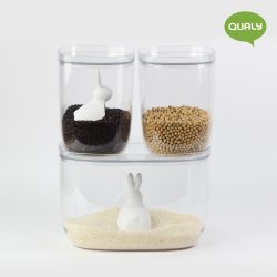 Qualy Bella bunny risbehllare - 3,5 L