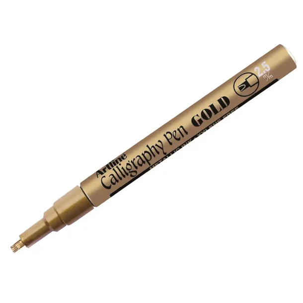 Artline 993 Metallic Calligraphy Guld, 12 st